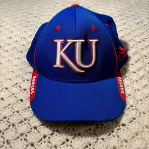 Adidas Kansas University Jayhawks KU sports fan cap